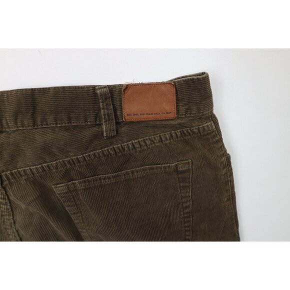 Vtg Y2K 2004 Gap Mens 38x30 Sun Faded Relaxed Button Fly Wide Leg Corduroy Pants - Picture 15 of 16